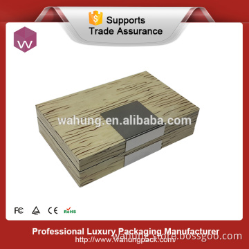 Luxury Wooden Gift box With Aluminum Sheet